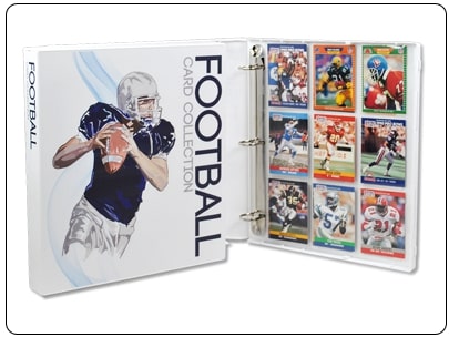 binder for cards - football